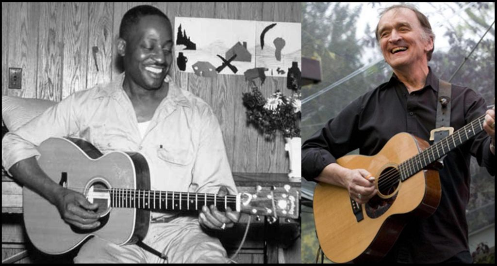Bill Broonzy and Martin Carthy, two innovators of the steel string guitar.