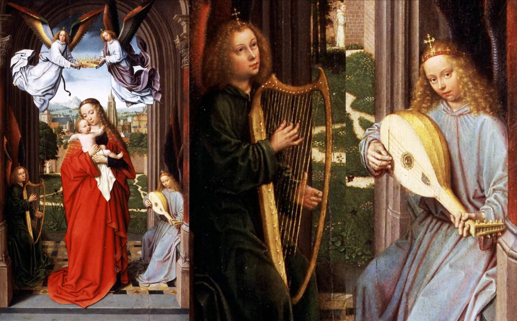 GerardDavid.Flemish.Virgin&ChildWithFourAngels1510