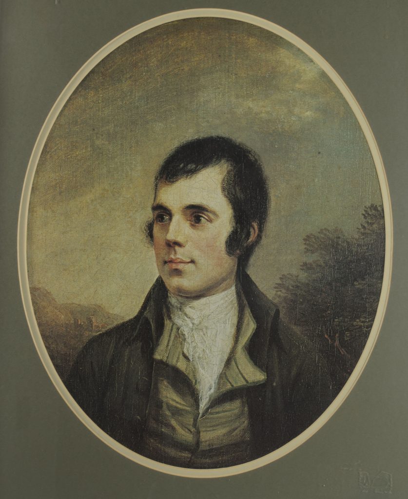 Alexander Nasmyth’s portrait of Robert Burns.